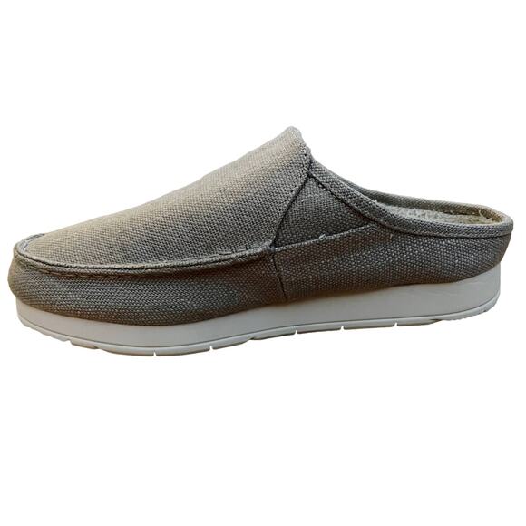SPERRY Taupe Moc-Sider Mule Hemp Clogs Faux Fur Lining Men Slip On Comfort 8 NWT - Picture 8 of 15